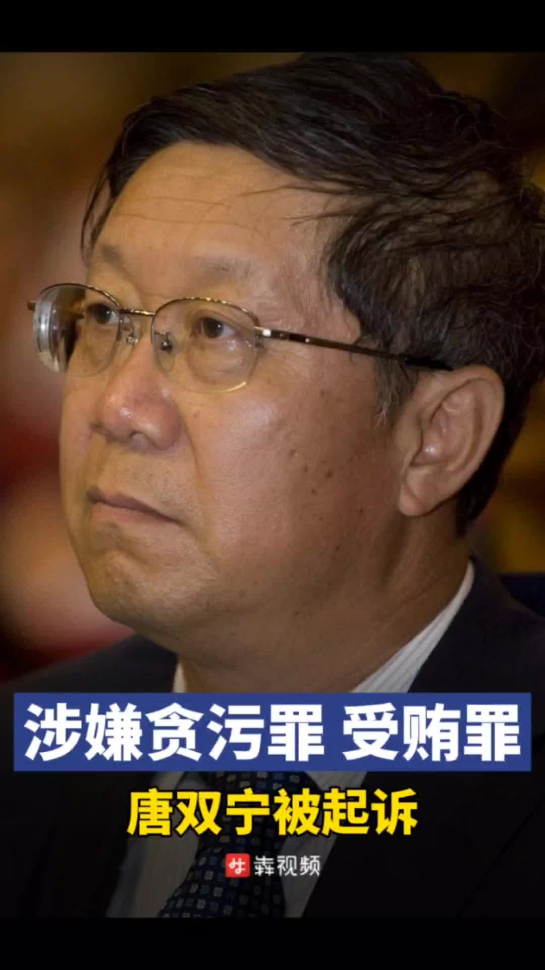 中国光大集团原董事长唐双宁，涉嫌贪污罪、受贿罪被起诉