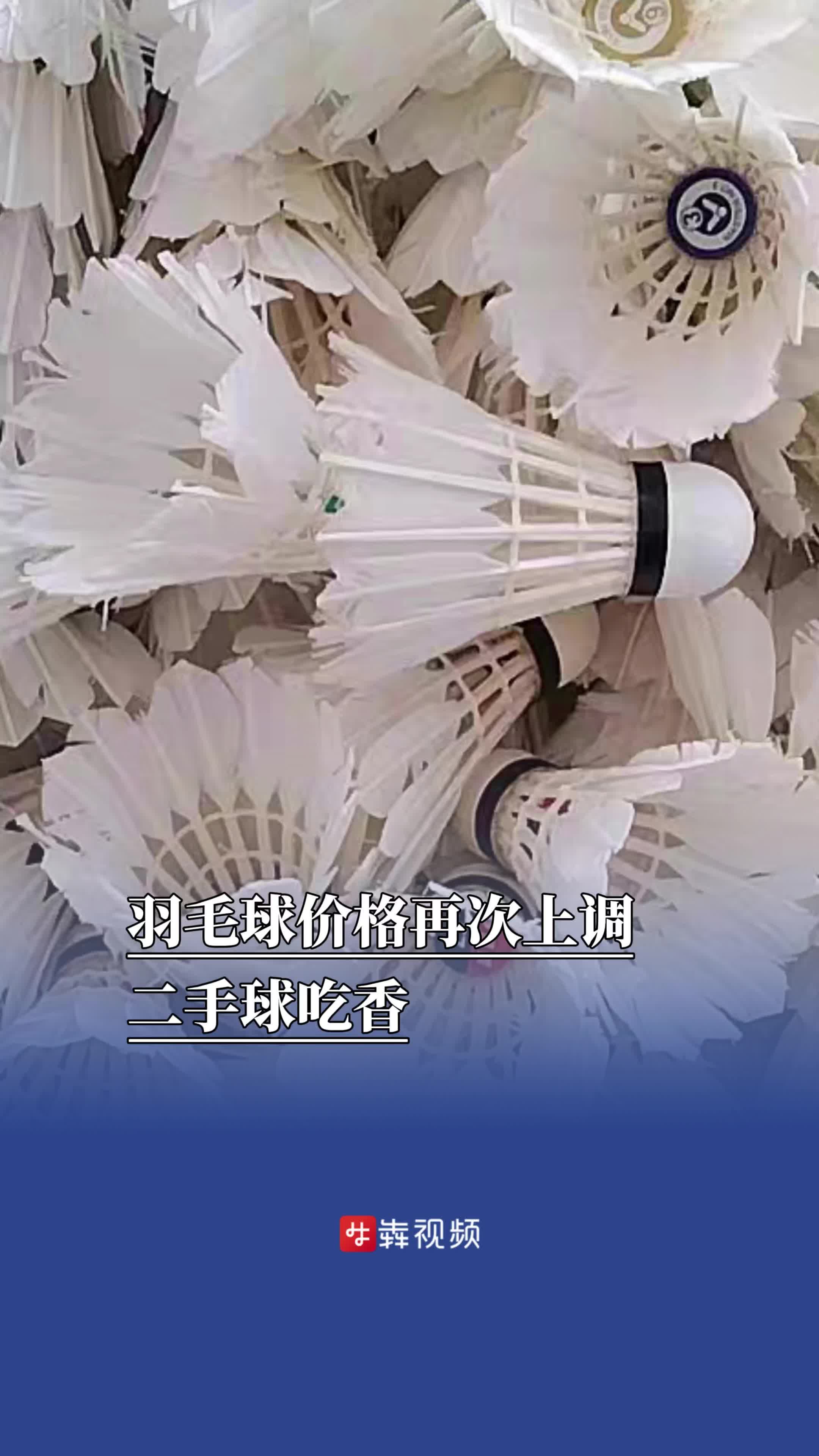 羽毛球价格再次上调，二手球吃香