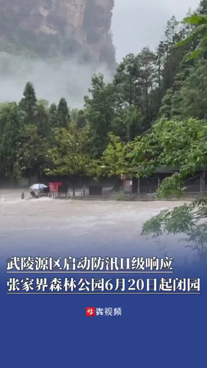 防汛火线｜武陵源区启动防汛II级响应，张家界森林公园6月20日起全园关闭