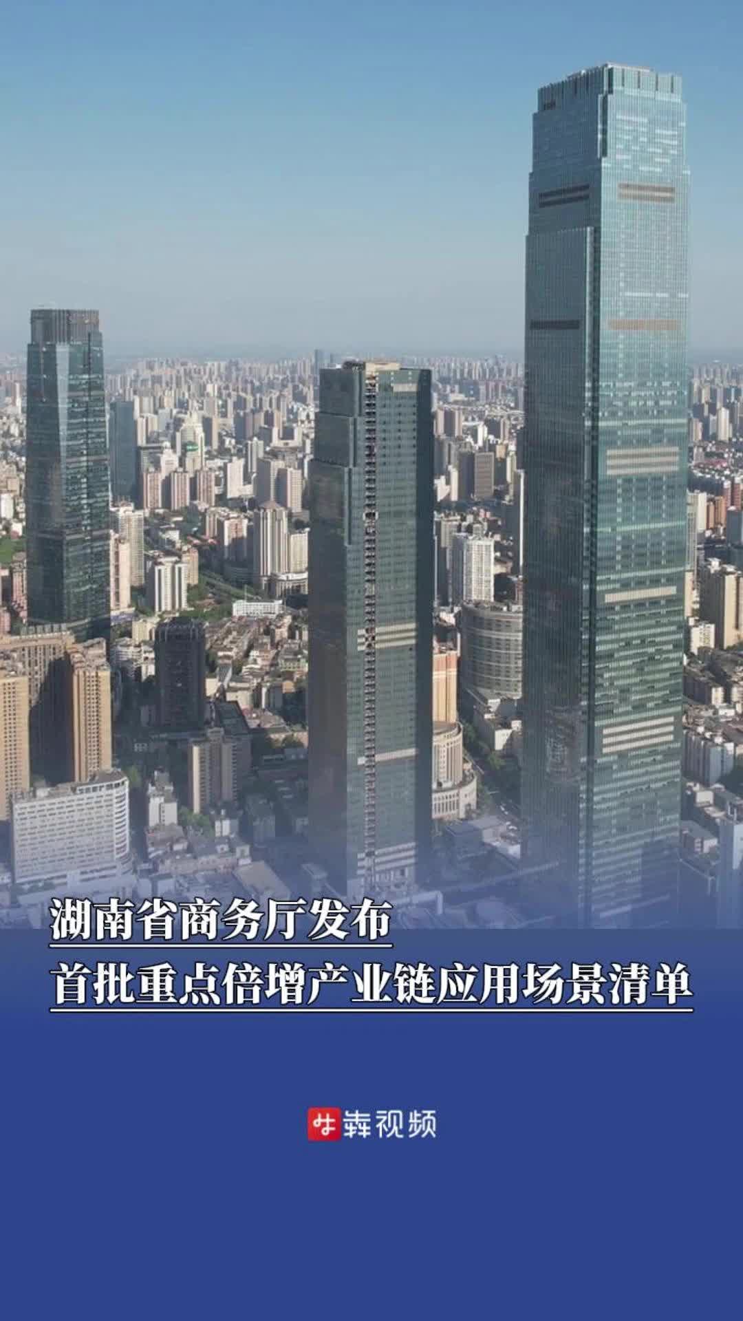 湖南省商務(wù)廳發(fā)布首批重點(diǎn)倍增產(chǎn)業(yè)鏈應(yīng)用場(chǎng)景清單