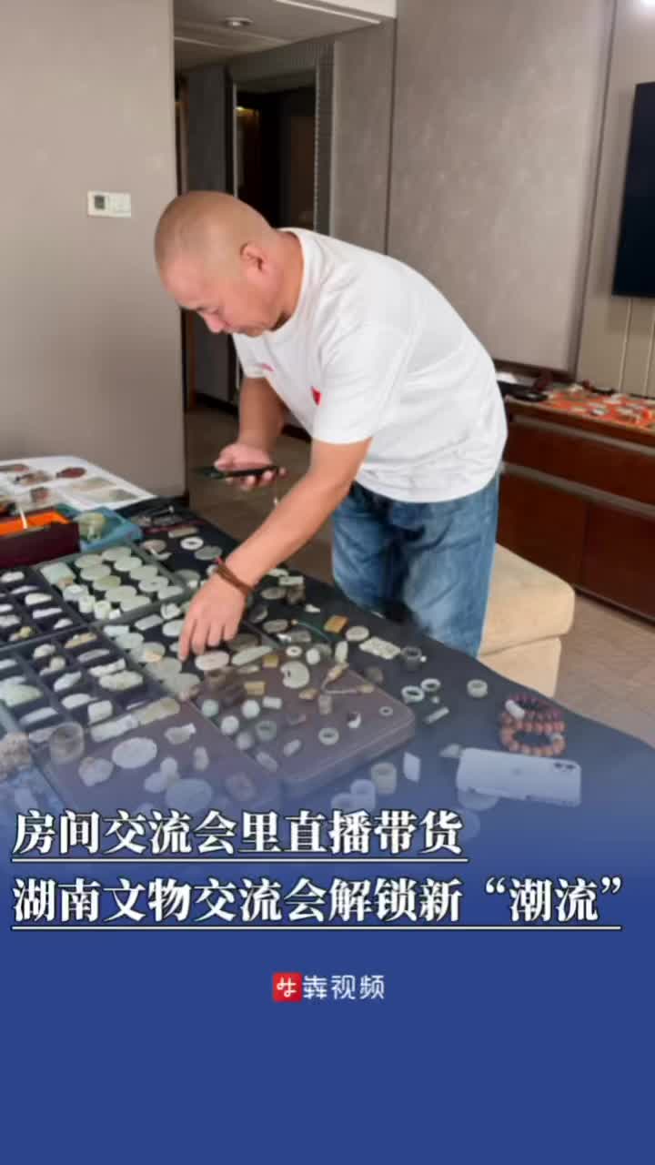 房间交流会里直播带货，湖南文物交流会解锁新“潮流”
