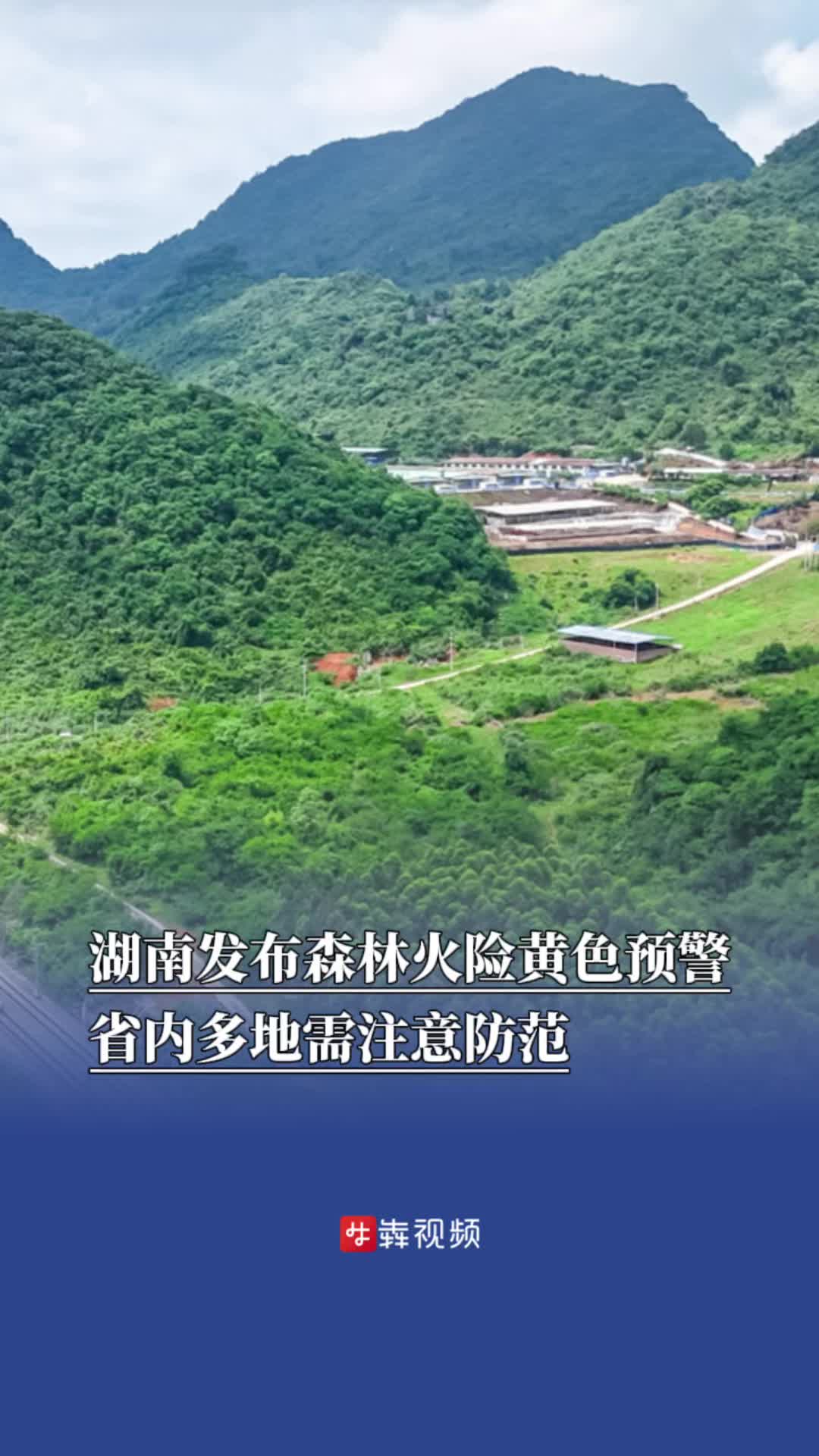 湖南发布森林火险黄色预警，省内多地需注意防范