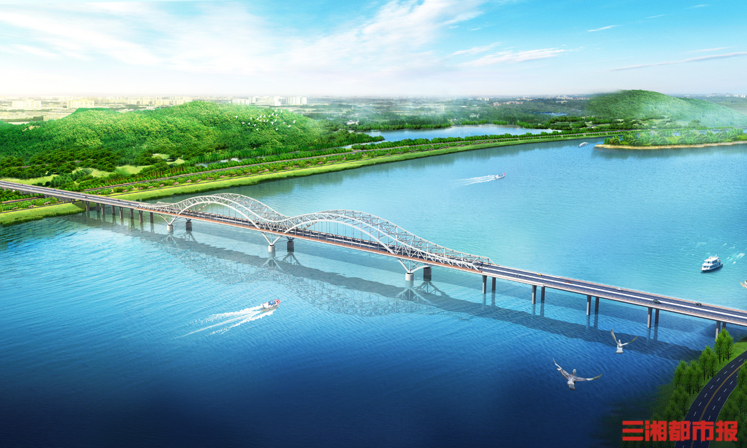 NG体育围挡后面丨“双飞燕式”！暮坪湘江特大桥正进行桥梁上部结构施工