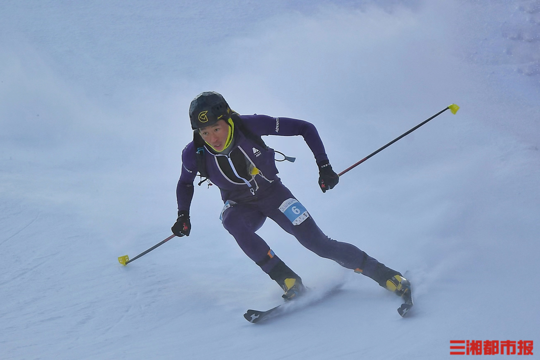 首次全国冬运会滑雪登山决赛出现湖南运动员身影