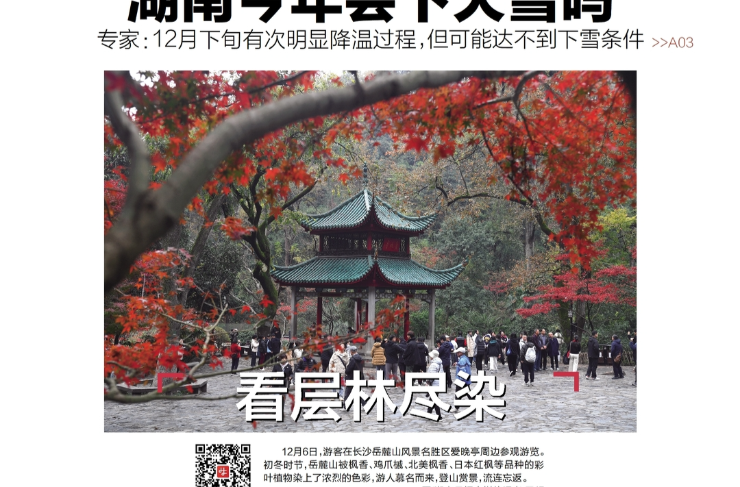读报|12月7日《三湘都市报》版面速览