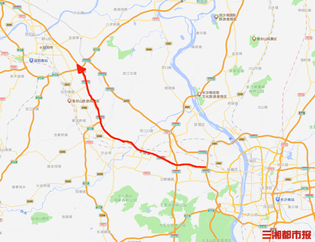 湖南省s341省道线路图图片