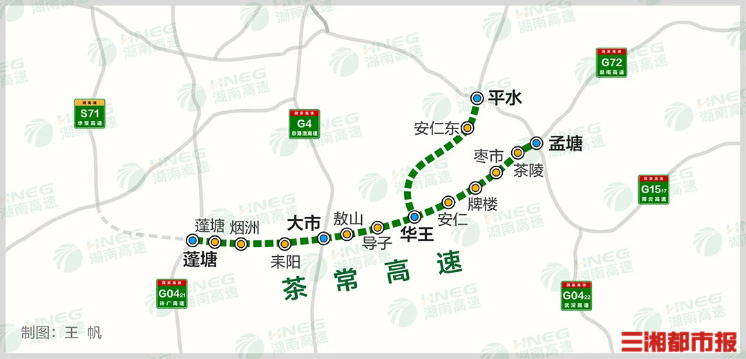 本月下旬通車高速再+1，茶常高速12月底前通車運營