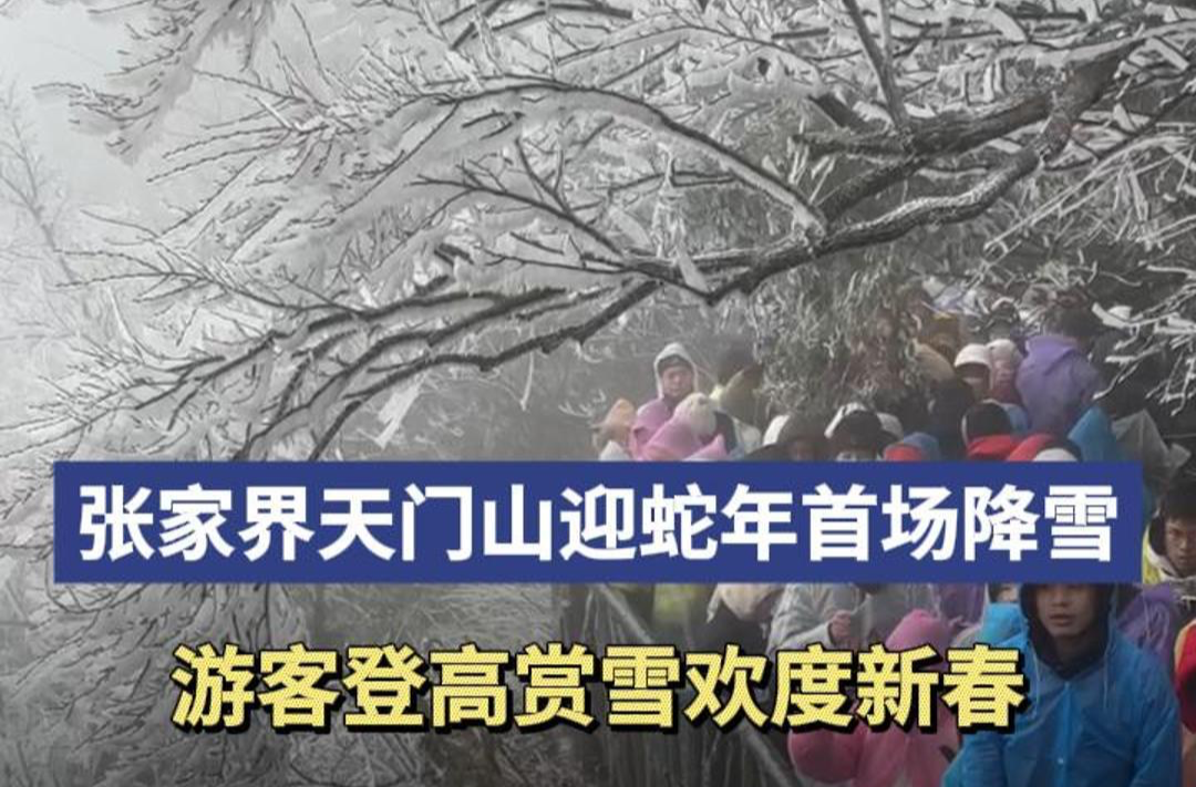 过年啦丨张家界天门山迎蛇年首场降雪