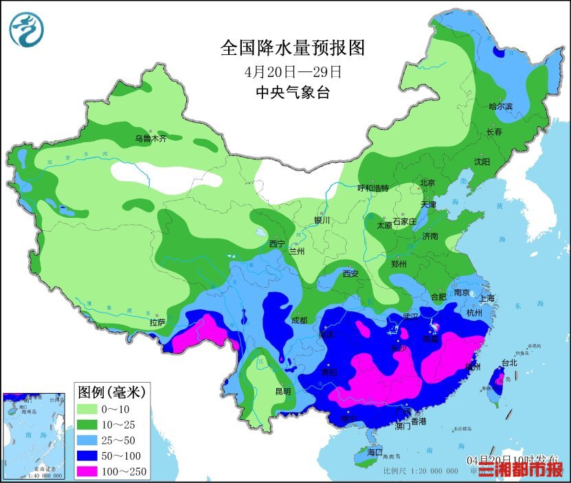 谷雨时节强对流带横扫南方，之后还有两轮强降雨袭湘
