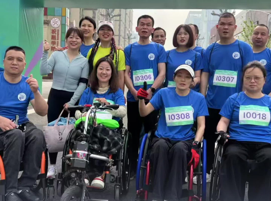 參與就是勝利！衡陽15名殘疾運動愛好者組團環(huán)城跑