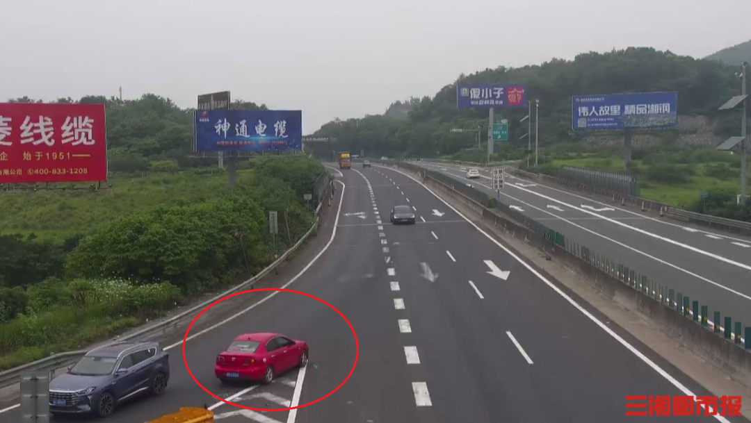 女司机首次上高速，跑错匝道后逆行500米