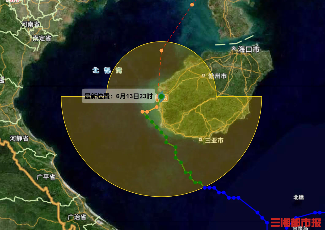 最大风力11级，今年1号台风“蝴蝶”在海南东方沿海登陆