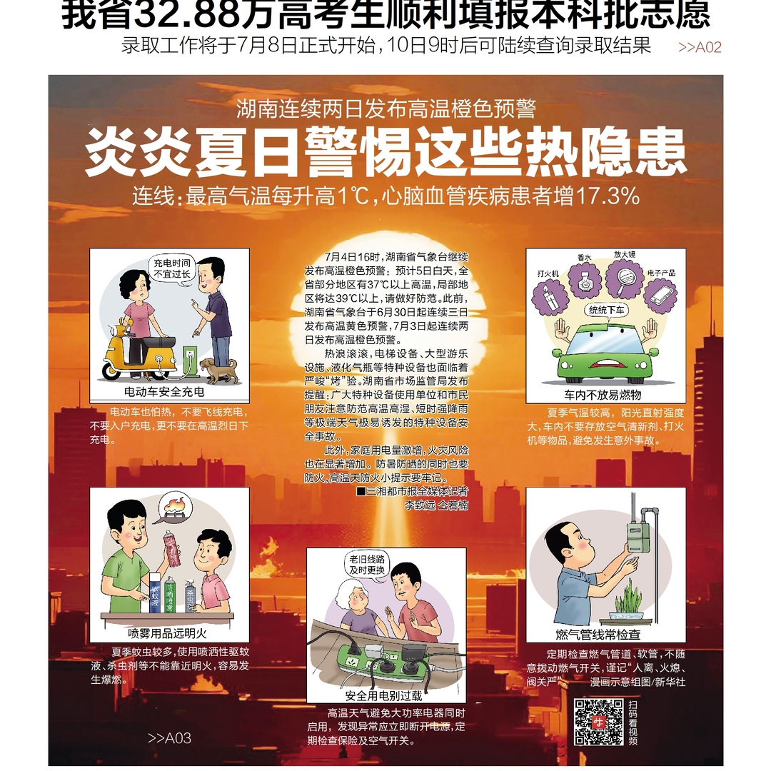  讀報(bào)|7月5日《三湘都市報(bào)》版面速覽