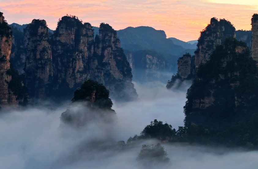 日出撞上云海，张家界鹞子寨秋景上新