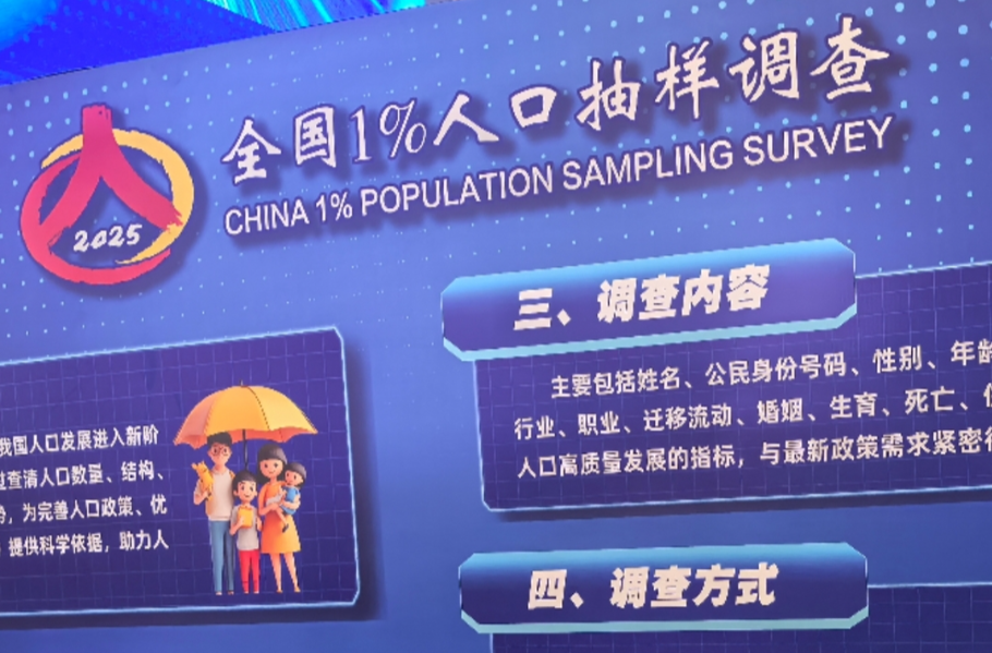 11月起，或有陌生人敲门 请您支持 全国1%人口入户抽样调查