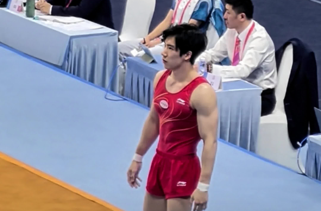 “大湾鸡”摇摆助阵，张博恒领衔湖南体操男团冲金｜湘遇十五运会