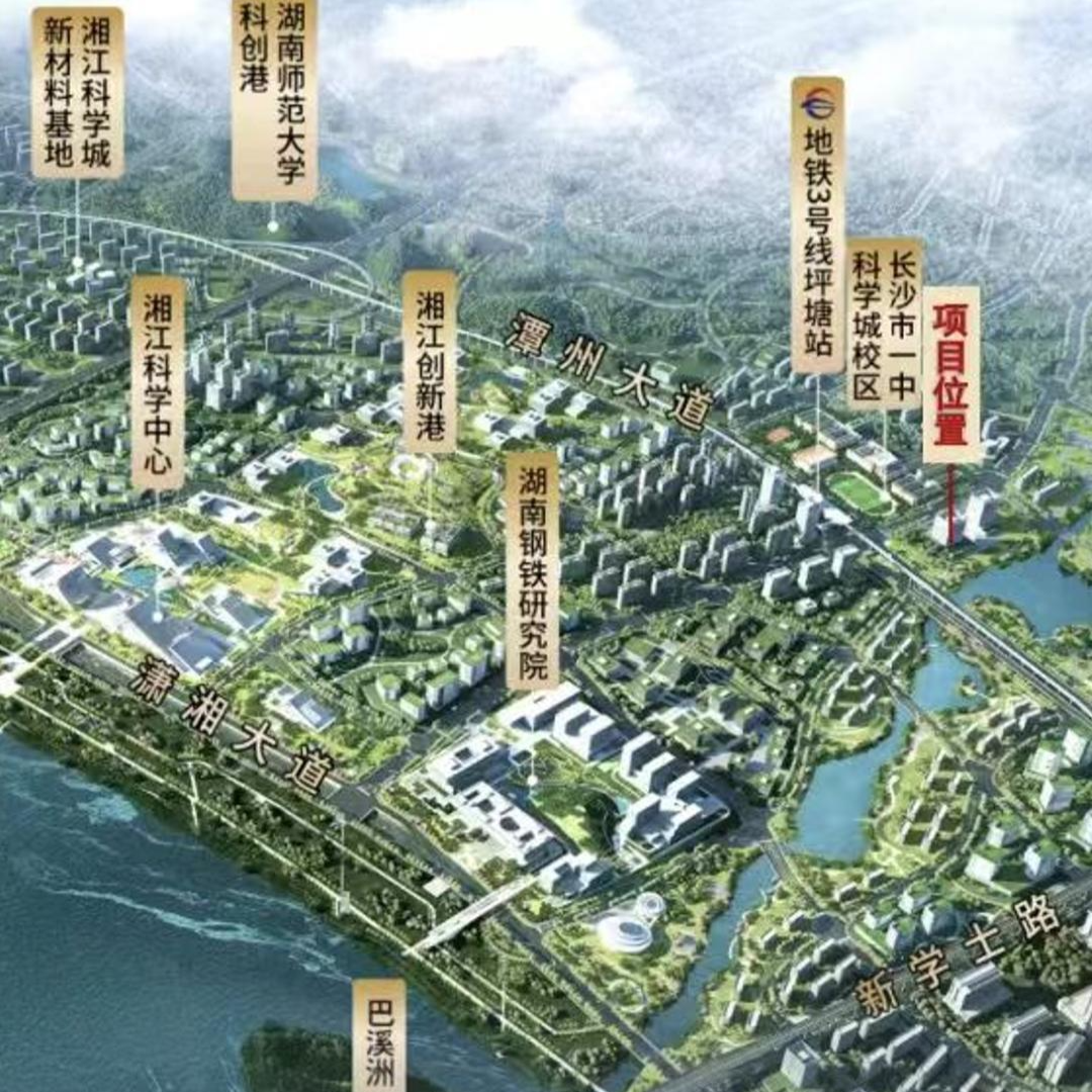 住宅楼面价3000元/平方米，梦想置业竞得湘江科学城商住用地