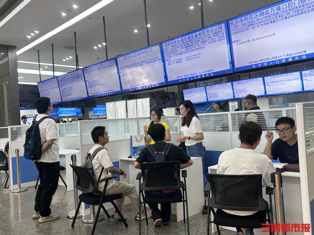 金牌HR坐诊+云端选岗，长沙举办中小企业专场招聘会