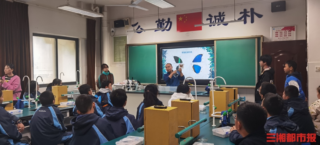 上千蝴蝶标本当教具，长沙有个“蝴蝶爸爸”将自然课送进校园